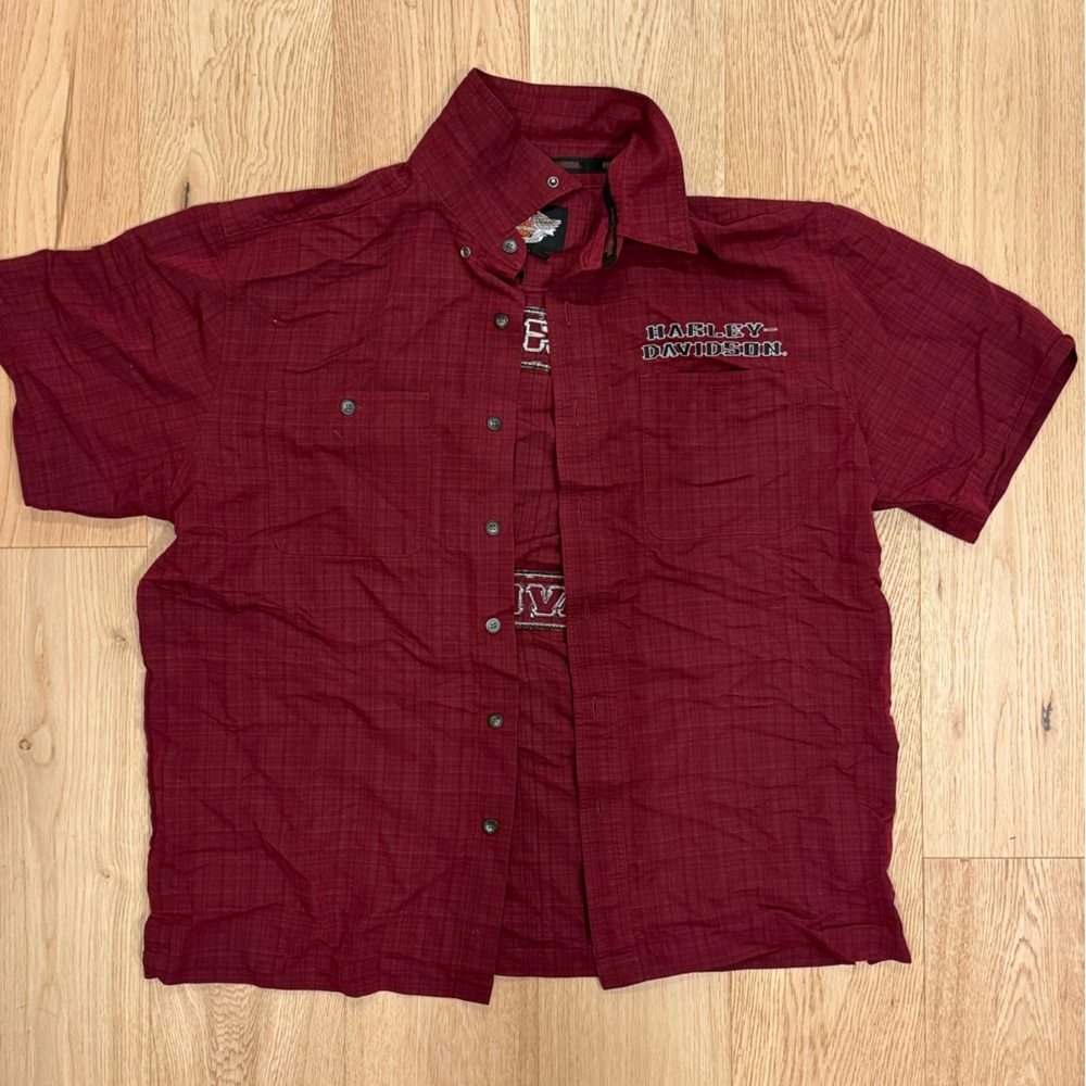 Harley-Davidson Skull Button Up